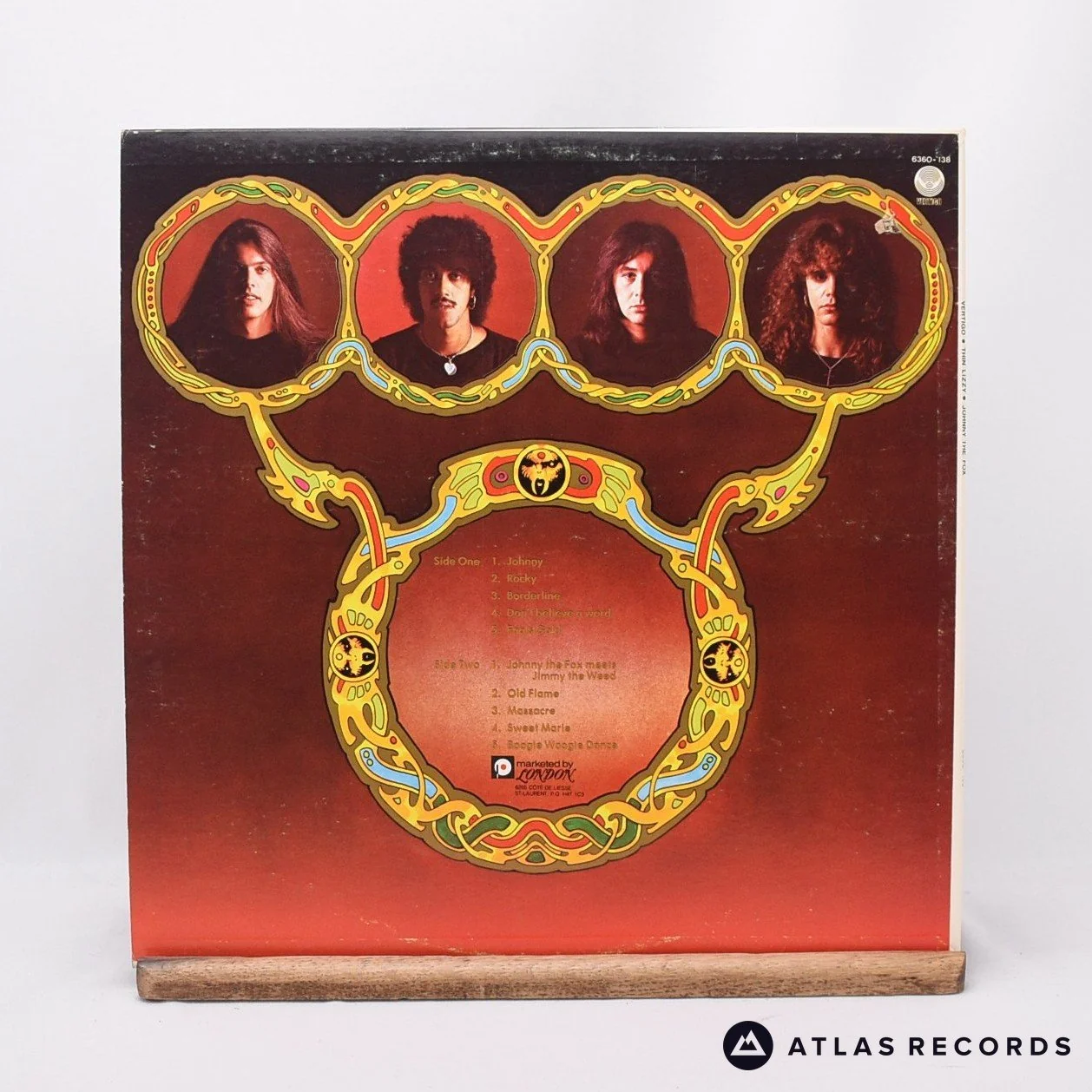 Thin Lizzy - Johnny The Fox - Insert Canada LP Vinyl Record - VG+/EX - Image 2
