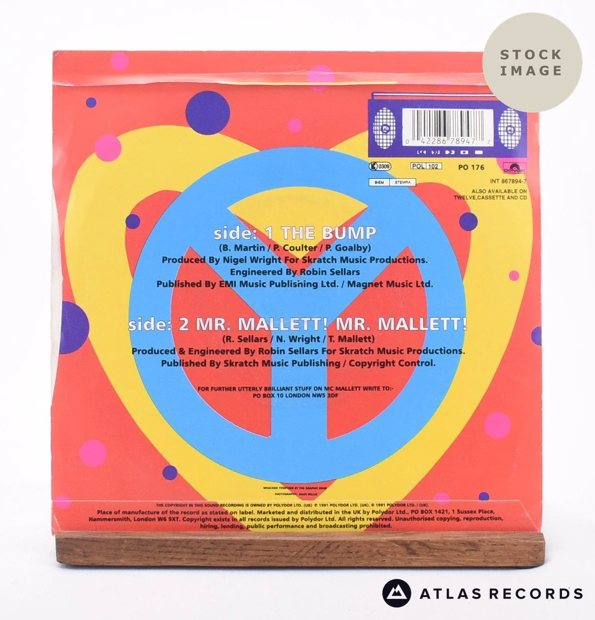 Timmy Mallett - The Bump - 7" Vinyl Record - Image 2