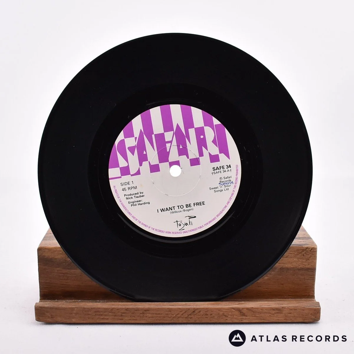 Toyah - I Want To Be Free - 7" Vinyl Record - EX/EX - Image 3