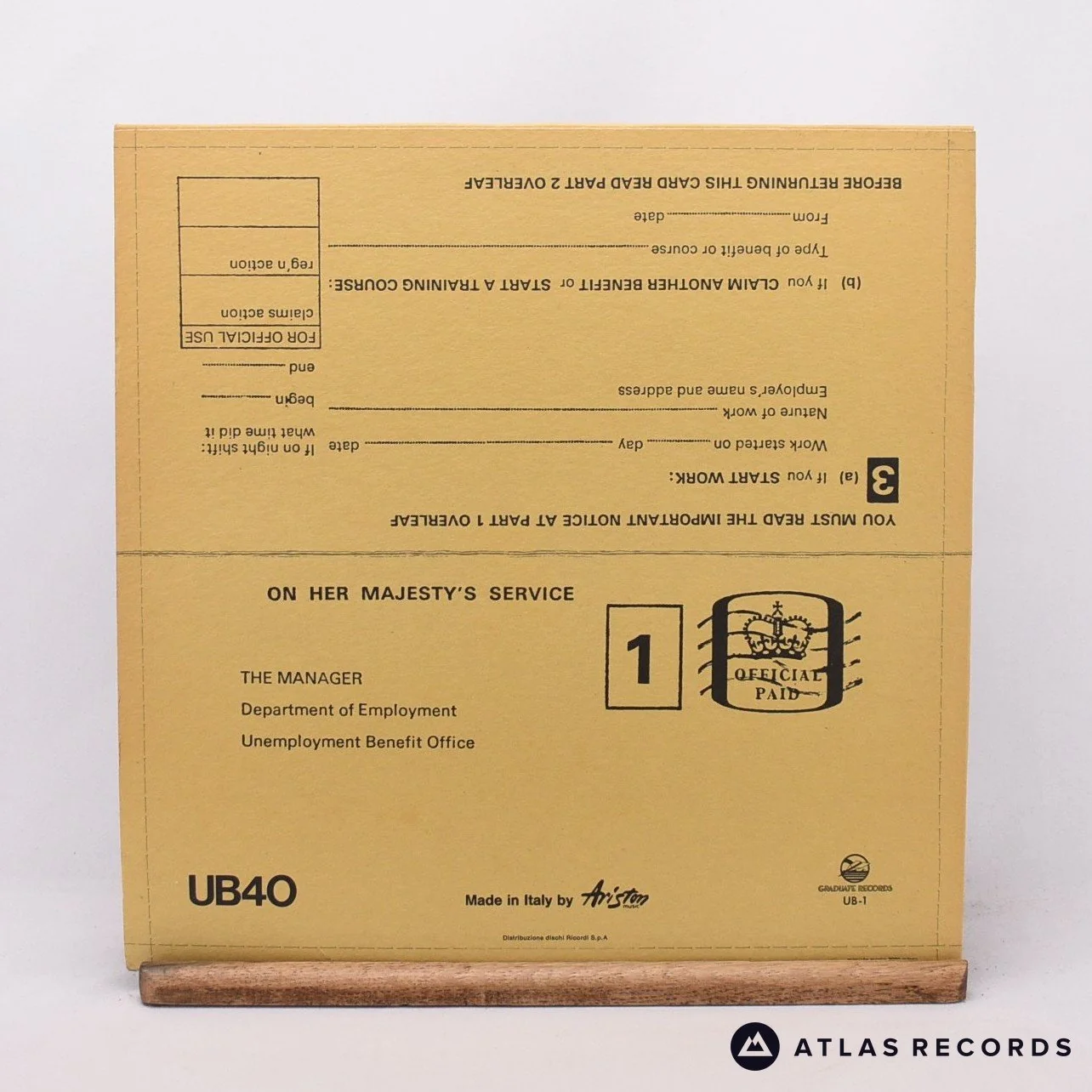 UB40 - Signing Off - LP + 12" Vinyl Record - EX/EX - Image 2