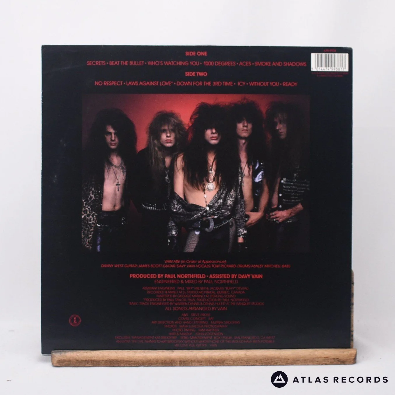 Vain - No Respect - A-1 B-1 LP Vinyl Record - EX/EX - Image 2