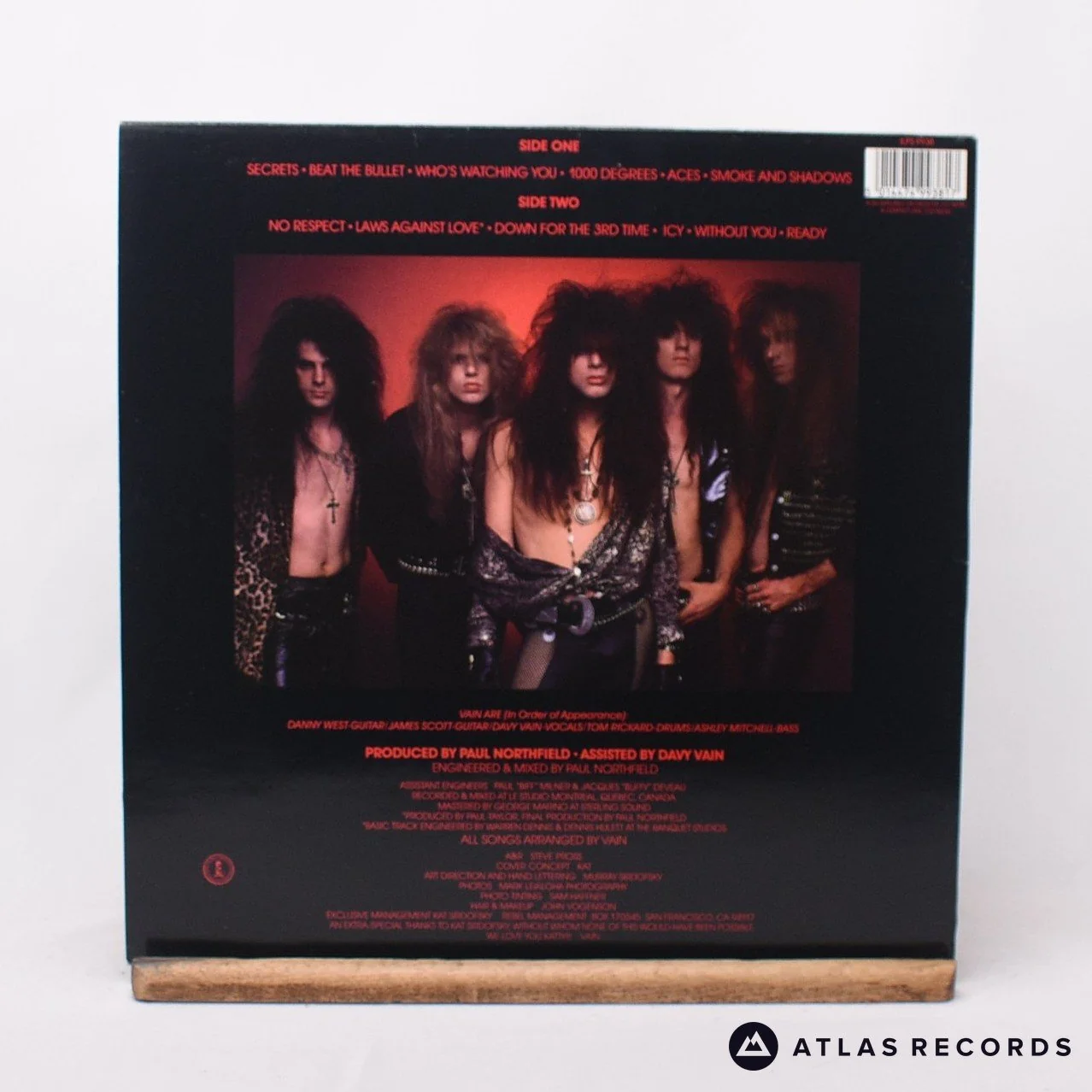 Vain - No Respect - LP Vinyl Record - VG+/EX - Image 2