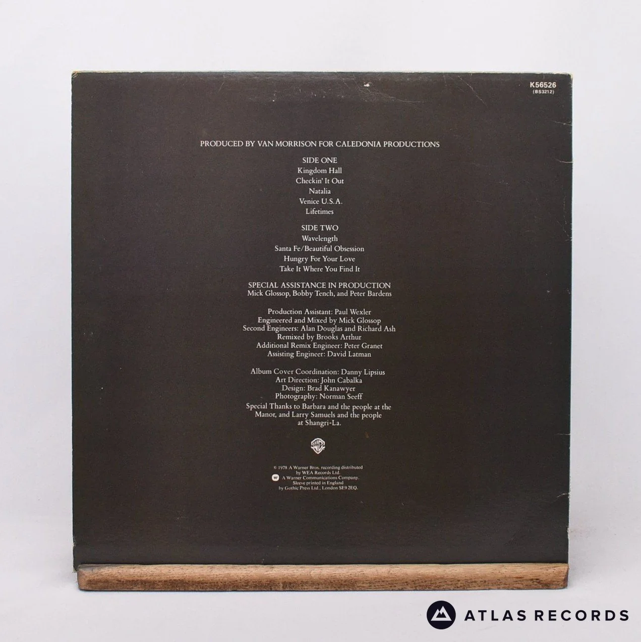 Van Morrison - Wavelength - Strawberry LP Vinyl Record - VG+/VG+ - Image 2