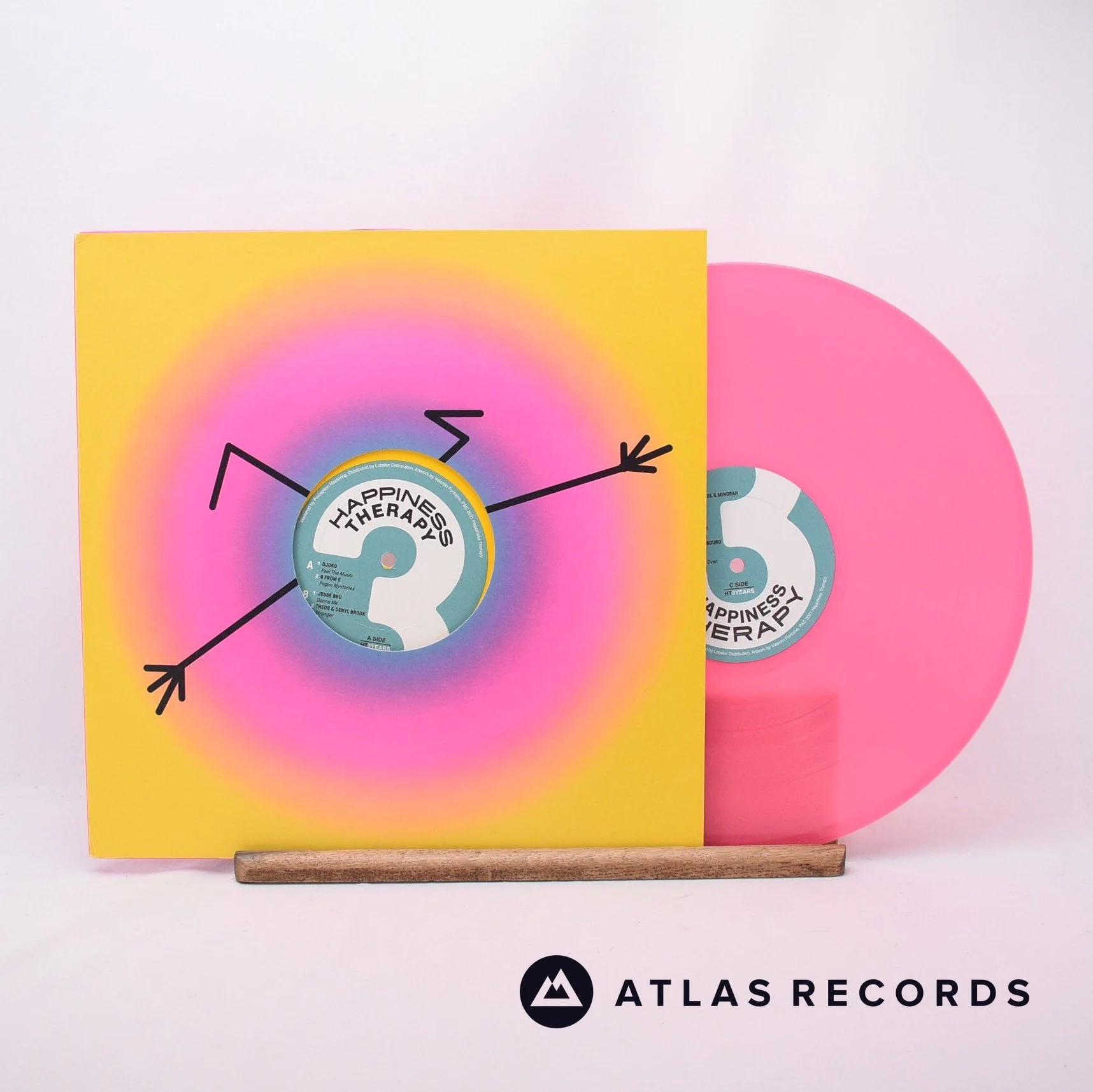 Various - 3 Years Of Happiness - Yellow & Pink 2 x LP Vinyl Record - NM/NM
