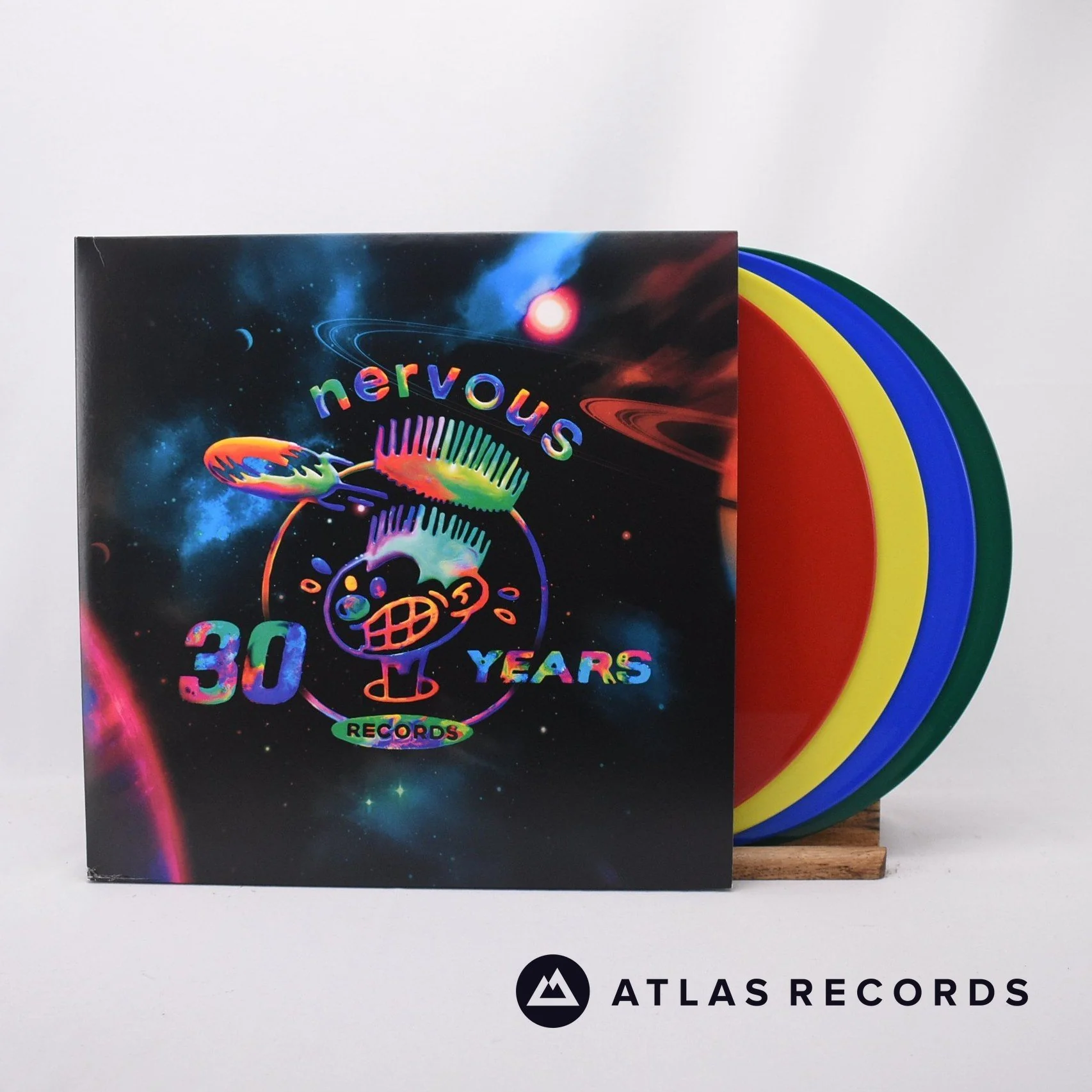 Various - Nervous Records 30 Years - Blue Green 4 x 12" Vinyl Record - EX/NM