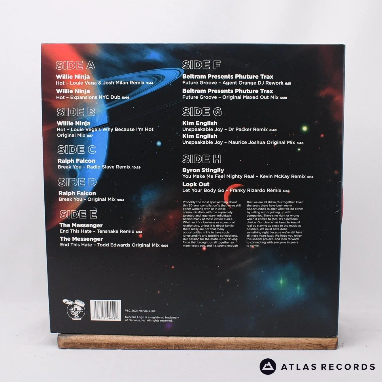 Various - Nervous Records 30 Years - Blue Green 4 x 12" Vinyl Record - EX/NM - Image 3