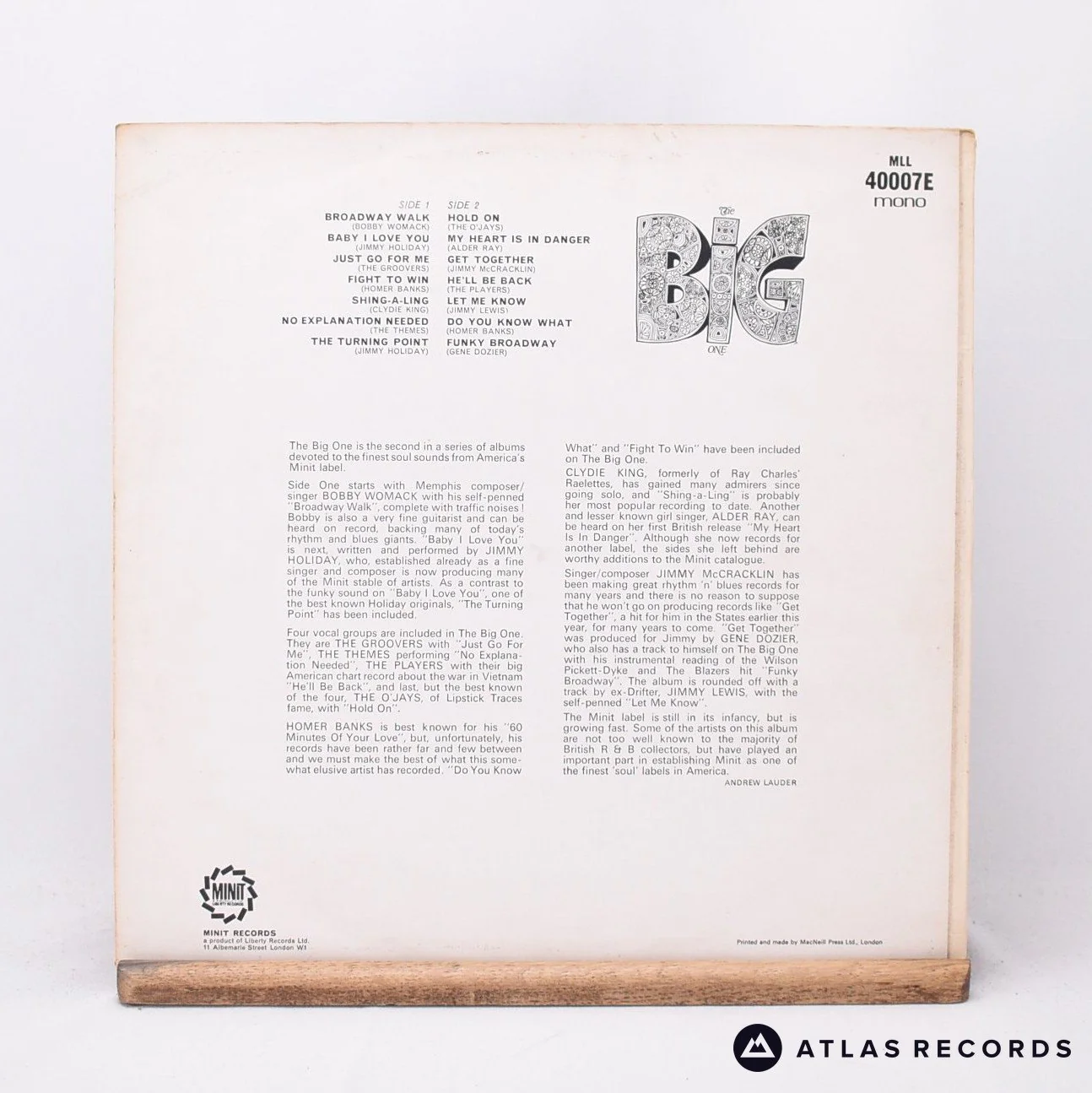 Various - The Big One - Mono A//1 B//1 LP Vinyl Record - EX/EX - Image 2