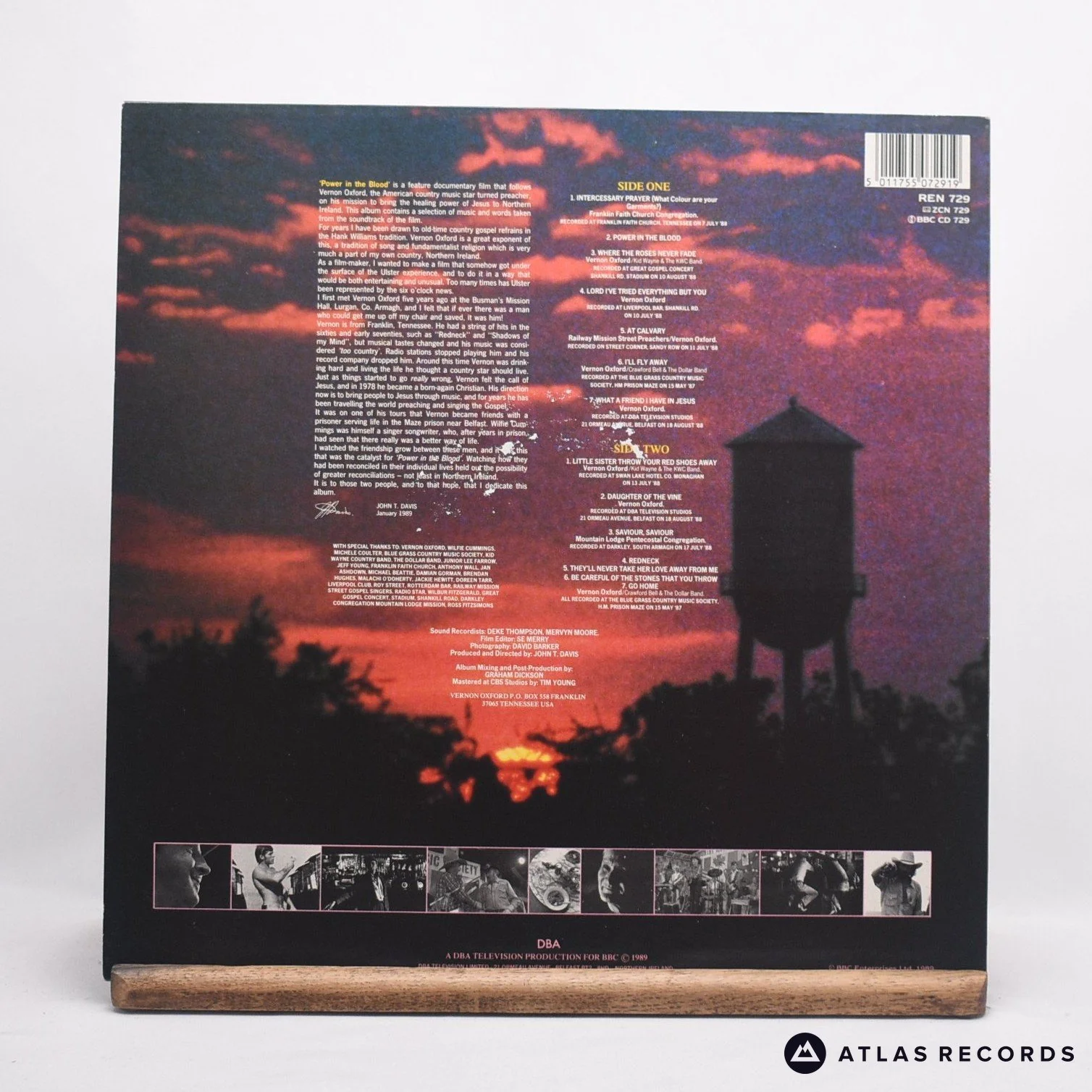 Vernon Oxford - Power In The Blood - LP Vinyl Record - EX/VG+ - Image 2