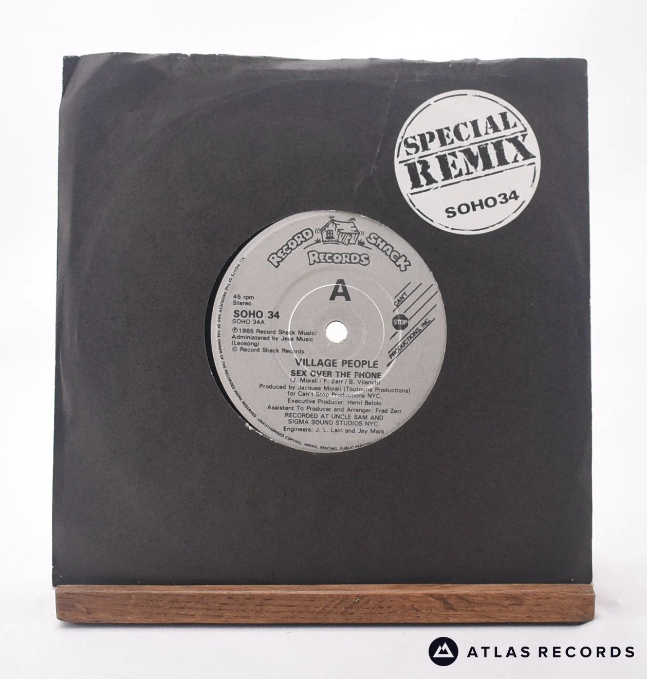 Village People - Sex Over The Phone - 7" Vinyl Record - EX/EX