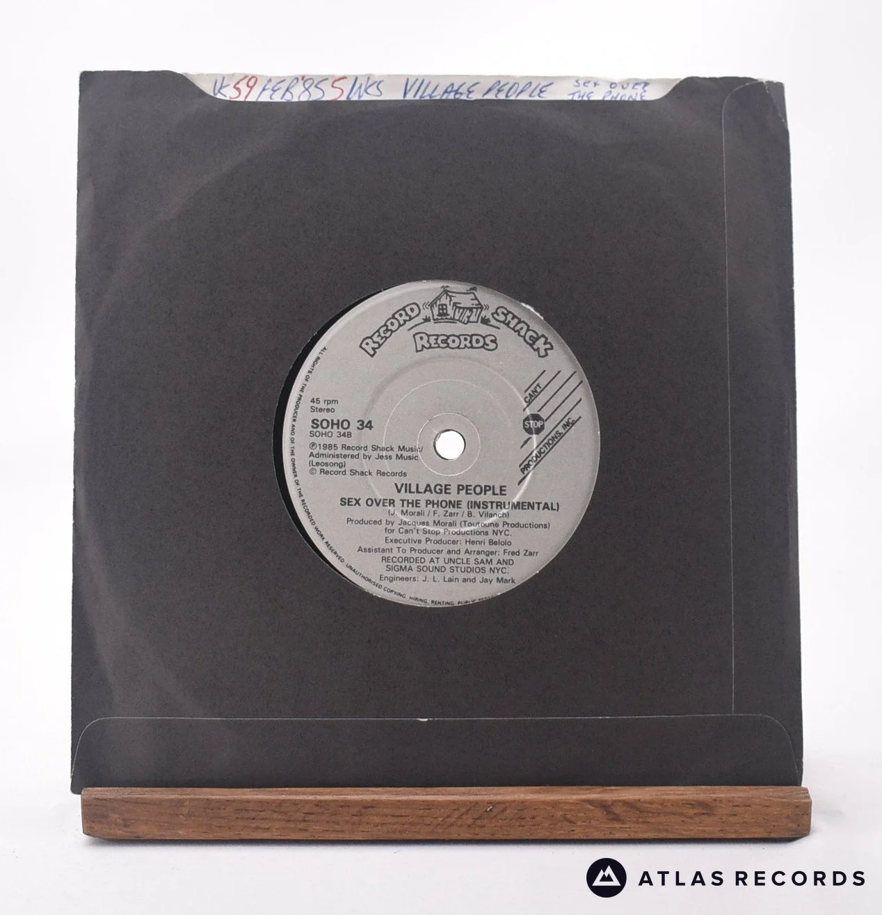 Village People - Sex Over The Phone - 7" Vinyl Record - EX/EX - Image 2