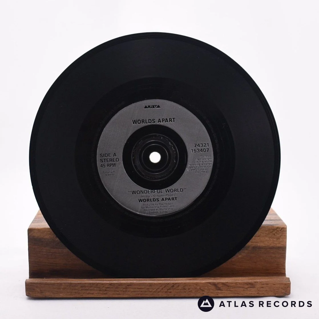 Worlds Apart - Wonderful World - 7" Vinyl Record - EX/EX - Image 3