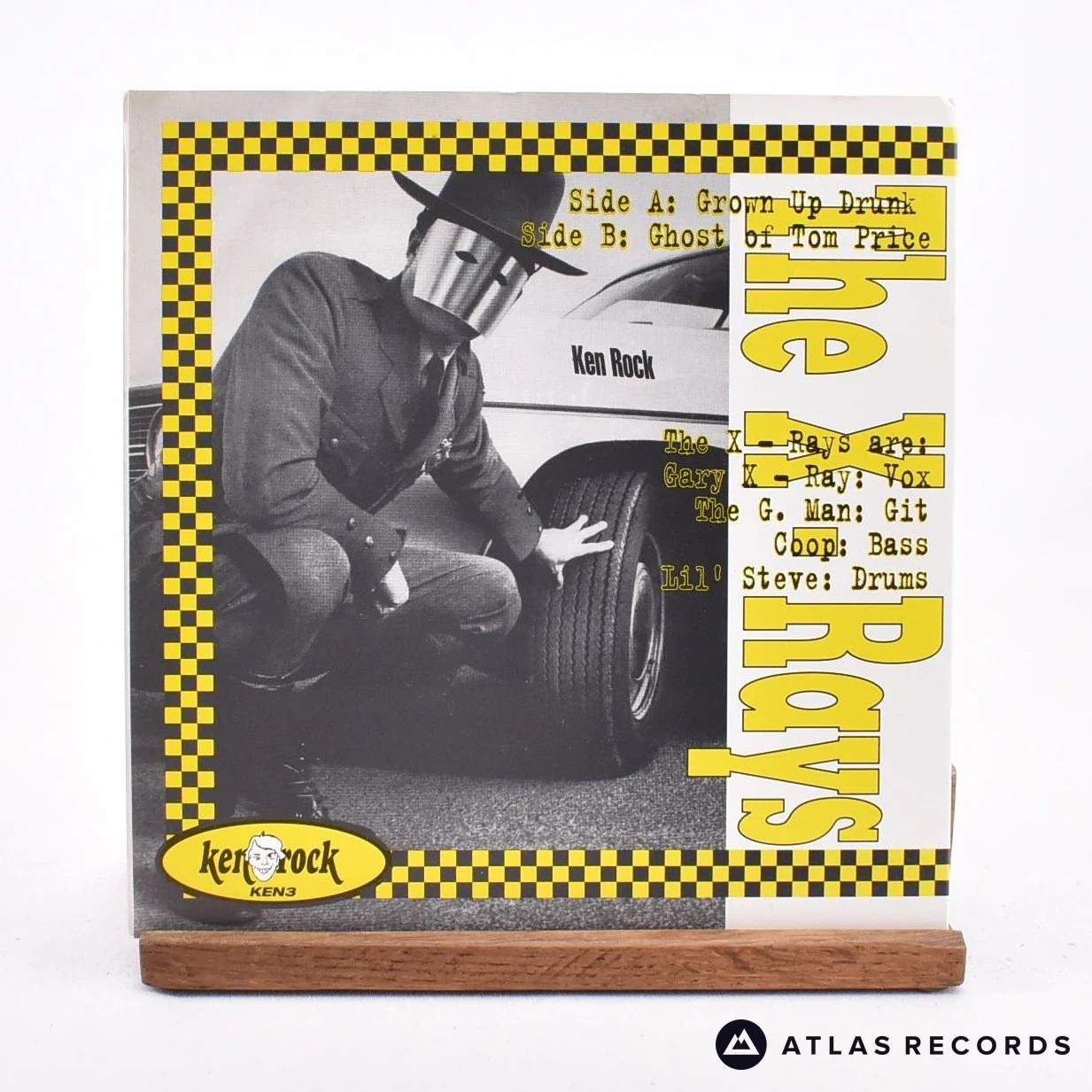 X-Rays - Grown Up Drunk - 7" Vinyl Record - EX/EX - Image 2