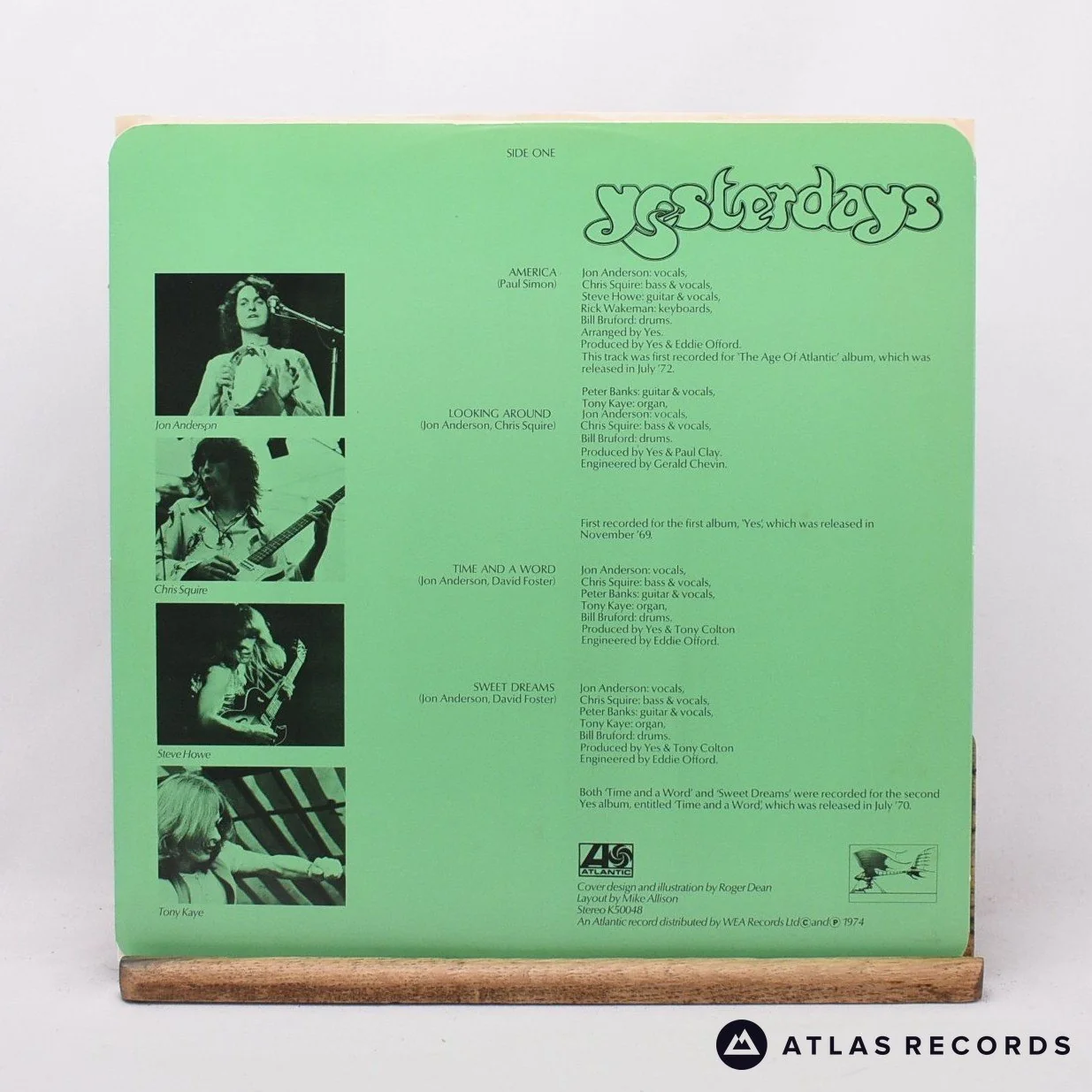 Yes - Yesterdays - Reissue LP Vinyl Record - VG+/EX - Image 3