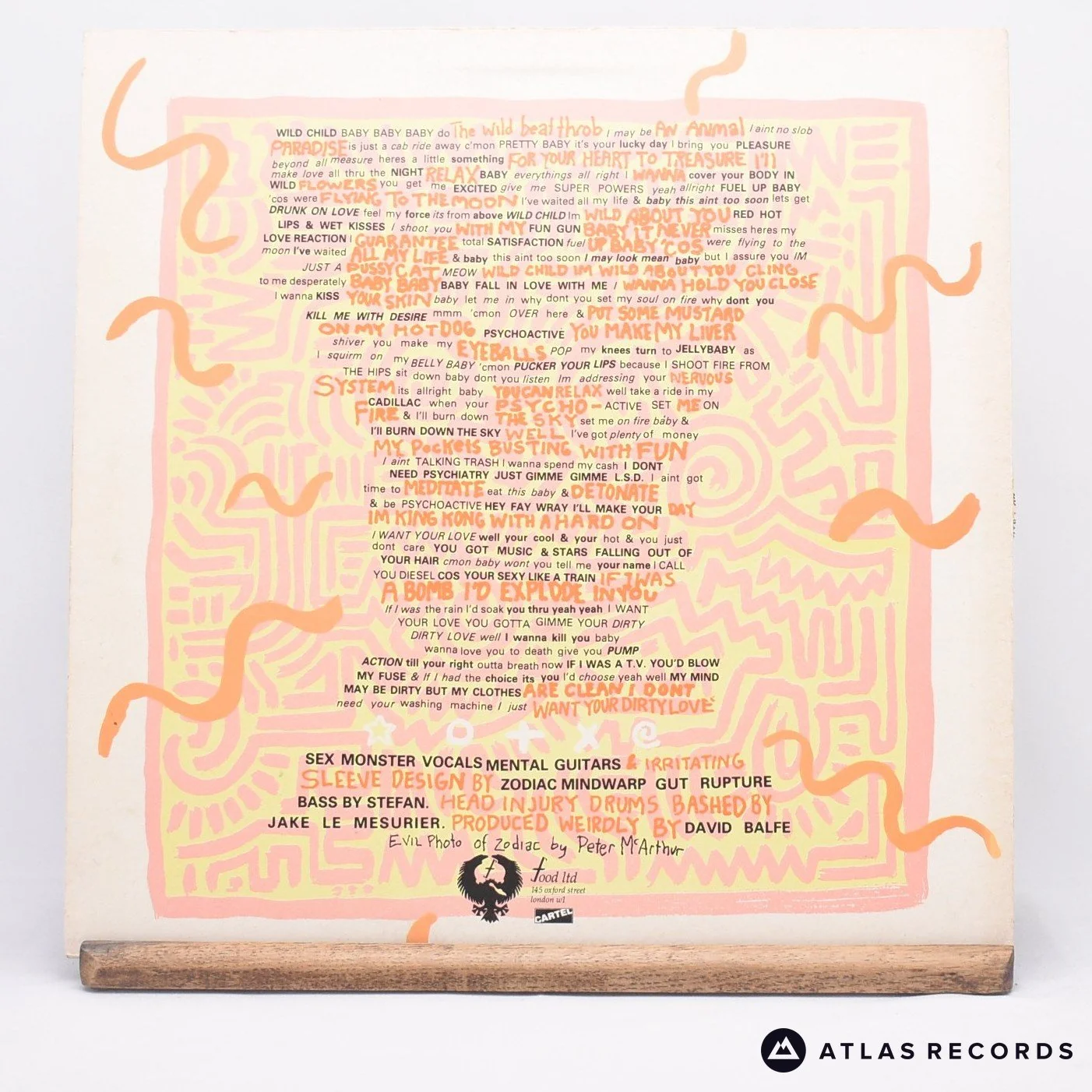 Zodiac Mindwarp And The Love Reaction - Wild Child - 12" Vinyl Record - VG+/VG+ - Image 2