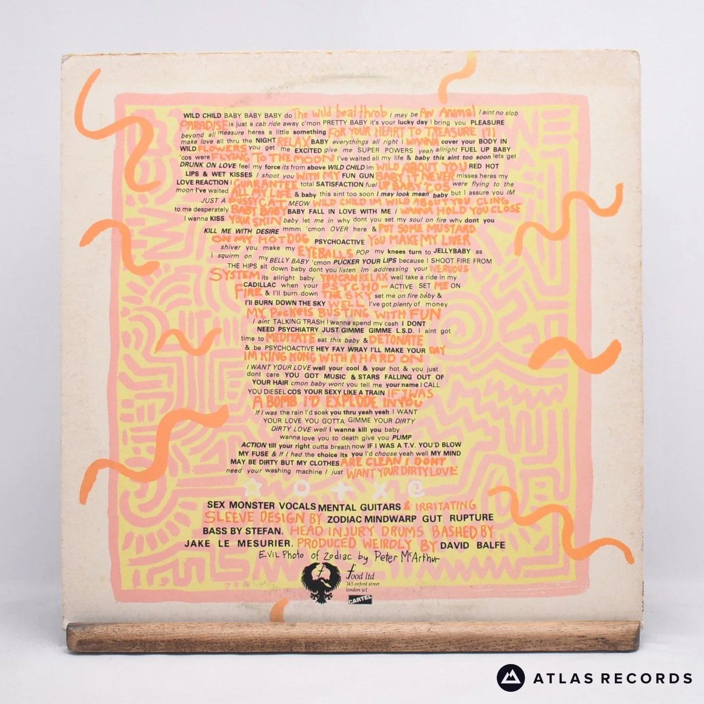Zodiac Mindwarp And The Love Reaction - Wild Child - 12" Vinyl Record - VG/EX - Image 2